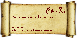 Csizmadia Kászon névjegykártya